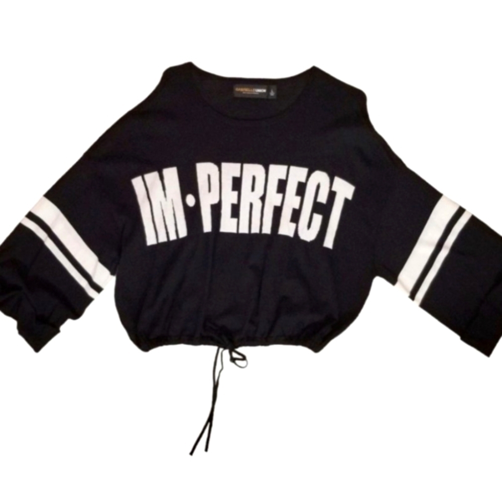 NWT Gabrielle Union Cropped Knit Top